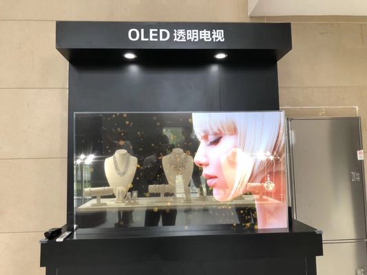 Porcellana Esposizione trasparente leggera di OLED con l'alta recinzione di vetro temperata fornitore