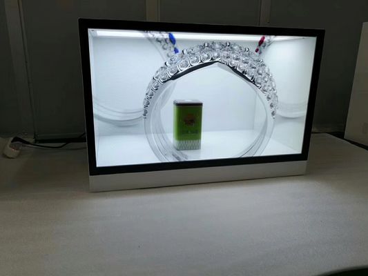 Stile LCD trasparente a 42 pollici a 32 pollici del piano d'appoggio dello schermo per la pubblicità dell'interno fornitore