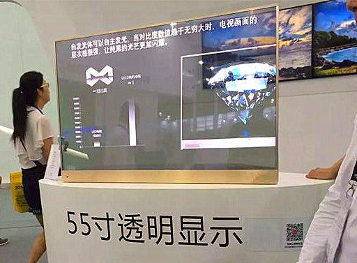 Schermo trasparente a 55 pollici di OLED, esposizione pieghevole multifunzionale di OLED fornitore